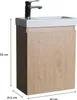 Meuble lave-mains LISA suspendu 41 cm Voir les images du produit 3
