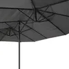 Zelsius Sonnenschirm 460x270 cm, grau, Doppelsonnenschirm Produktbild-Vorschau 3