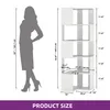 YITAHOME Eckregal Bücherregal Standregal Büroregal, 5 Produktbild-Vorschau 3