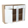 Commode 3 tiroirs et 3 portes finition mate, commode 110cm Voir les images du produit 8