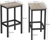 Hoppa! | Barhocker Set | Industriedesign | Grau & Schwarz | Produktbild-Vorschau 3