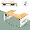 Tabouret de toilette Eluno, repose-pieds en bambou, design Voir les images du produit 7