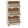 vidaXL Schuhschrank HAMAR Honigbraun 59,5x35x117 cm Produktbild-Vorschau 5