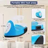 Mini-Bastelbügeleisen, Mini-Hitzepresse, Mini-Bügeleisen, Produktbild-Vorschau 2