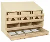 vidaXL Legenest für Hühner 3 Fächer 93x40x65 cm Massivholz Produktbild-Vorschau 3