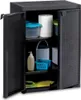 Gartenschrank Schwarz 65x45x88 cm PP Rattan-Optik Produktbild-Vorschau 5