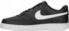 A side view of a black Nike Court Vision Low sneaker with a white Nike swoosh. Podgląd zdjęcia produktu