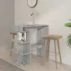 vidaXL Barový stůl s policí Grey Sonoma 100x50x101,5 cm Náhled obrázku produktu 2