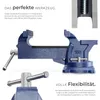 tectake® Schraubstock aus Gusseisen 3 Anschraublöcher Produktbild-Vorschau 3