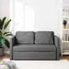 vidaXL Bodensofa mit Schlaffunktion Dunkelgrau 112x174x55 Produktbild-Vorschau 3