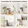 GOPLUS Küchenschrank hoch, Hochschrank mit 3 Türen & 2 Produktbild-Vorschau 5