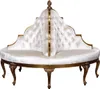 Casa Padrino Luxus Barock Rundsofa Weiß / Antik Gold - Produktbild-Vorschau 2