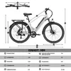 PiXELPiLOT E Bike 26 Zoll, City E-Bikes mit 250W Heckmotor, Produktbild-Vorschau 13