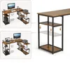 Mondeer Eckschreibtisch drehbarer Computertisch 135,5 x 110 Produktbild-Vorschau 3