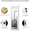 COSTWAY Armoire à bijoux LED avec miroir intégral Étagère à Voir les images du produit 3