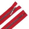 Reißverschluss 5mm 40-70cm Regenbogen-Schiene f. Jacken Softshells Sportbekleidung, rot Produktbild-Vorschau