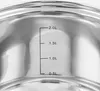 A close-up view of the inside of a stainless steel pot with volume markings. Produktbild-Vorschau