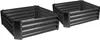 Two black metal raised garden beds are shown from a diagonal angle against a white background. Produktbild-Vorschau