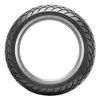A motorcycle tire shown from the front. Podgląd zdjęcia produktu