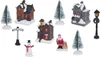 LED Weihnachtsdorf in Geschenk Verpackung - 10.-tlg - Produktbild-Vorschau 1