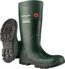 A pair of green Dunlop Purofort Terrapro boots, with one boot shown from the side and the other from the sole. Produktbild-Vorschau