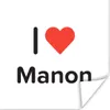 MuchoWow® Poster Ich liebe - Manon - Mädchen 50x50 cm - Produktbild-Vorschau 1