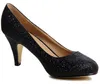 topschuhe24 432 Damen Glitzer Pumps Plateau, Farbe:Schwarz, Produktbild-Vorschau 2