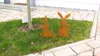2er Set XL Outdoor Osterdeko Osterhasen 26cm x 50cm Produktbild-Vorschau 4