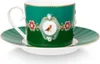 Pip Studio Tasse mit Untertasse Love Birds Emerald-Green Produktbild-Vorschau 2