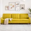 vidaXL Canapé 3 places jaune 210 cm velours Voir les images du produit 2