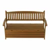 Kondela Gartenbank mit Stauraum Amula 150 cm - Braun Produktbild-Vorschau 5