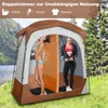 COSTWAY 210x106x210 cm sprchový stan se 2 místnostmi, Náhled obrázku produktu 9