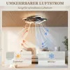 Stropné svietidlo HOMCOM LED s ventilátorom, tiché, 53 cm, Náhľad obrázku produktu 7