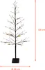 A decorative LED tree with lights on a white background, with dimensions indicated. Náhľad obrázku produktu