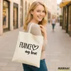 Huuraa Jutebeutel France my love 10 Liter Natural Baumwolle Produktbild-Vorschau 2