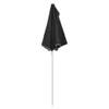 Mezzo ombrellone con asta 180x90 cm nero Anteprima dell’immagine prodotto 6