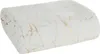 A folded blanket with a marble-like pattern of white and gold. Anteprima dell’immagine prodotto