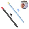 Two Apple Pencil 2nd generation cases are shown, one black and one light blue, with their respective caps. A small inset image shows a hand holding an Apple Pencil. Produktbild-Vorschau