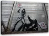 Obraz na płótnie, Banksy Walka pokoju z miłością 120x80 cm Podgląd zdjęcia produktu 1