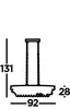 Hängelampe Metall Glas H: max. 131 cm Chrom E27 länglich Produktbild-Vorschau 4
