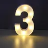 Chiffre lumineux LED 3D, 22 cm Chiffre 3 Voir les images du produit 1