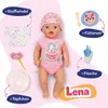 BABY born Lena in pinken Strampler 36 cm mit 7 Funktionen Produktbild-Vorschau 2