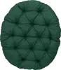 A round, tufted green cushion. Náhled obrázku produktu