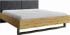 Doppelbett 160x200 GUADUAS - Eichenholz / Graphit Produktbild-Vorschau 1