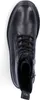 A top-down view of a black lace-up boot on a white background. Produktbild-Vorschau