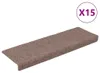 vidaXL Schodové rohože, samolepicí, 15 ks, 65 x 21 x 4 cm, Náhled obrázku produktu 1