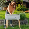 SAMMY SALAD Hochbeet hellgrau | Balkonhochbeet mit Produktbild-Vorschau 3