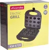The image shows the packaging of an electric grill. Anteprima dell’immagine prodotto