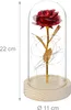 ROSA ETERNA A LED illuminata in vaso con batteria come idea Anteprima dell’immagine prodotto 4