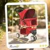 PawHut Hundewagen Faltbar Hundebuggy bis 10kg mit Produktbild-Vorschau 3